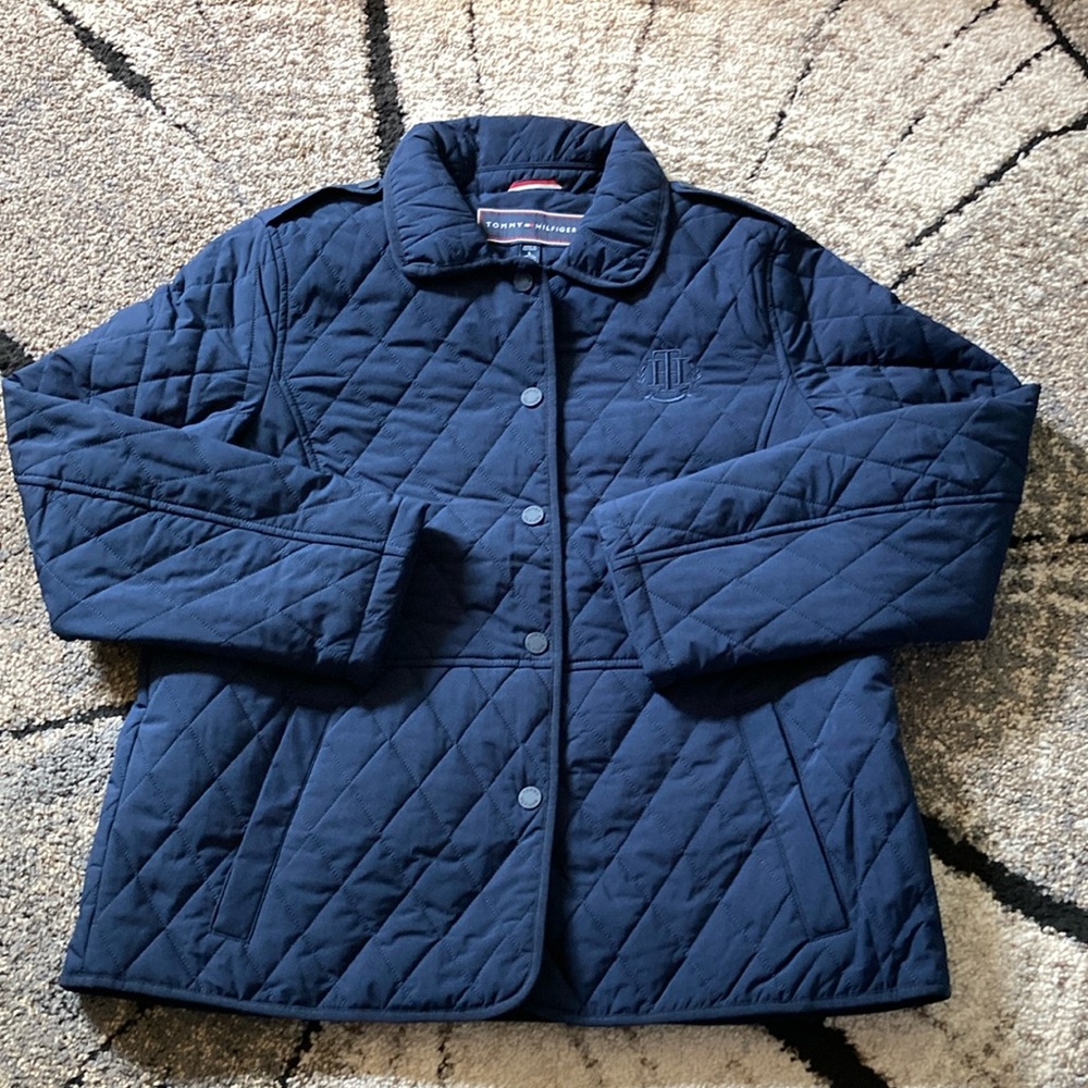 🐲💙Tommy Hilfiger Navy Quilted Jacket